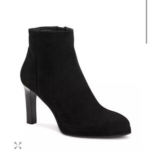 Aquatalia Women's Roxana Weatherproof High Heel Ankle Booties Black Suede Sz 9